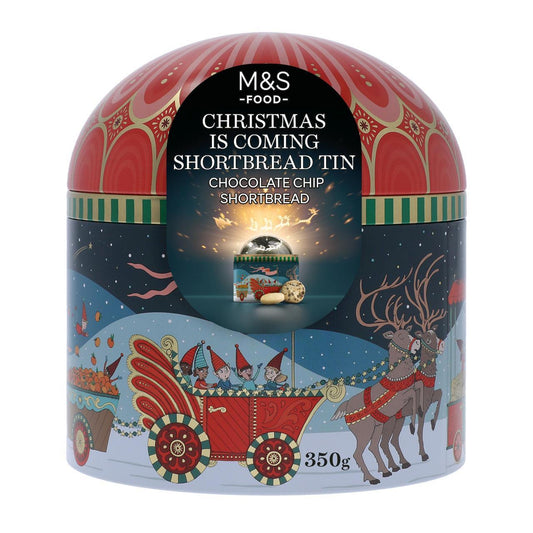 Mark's & Spencer Musical Christmas Shortbread Projector Tin 350g