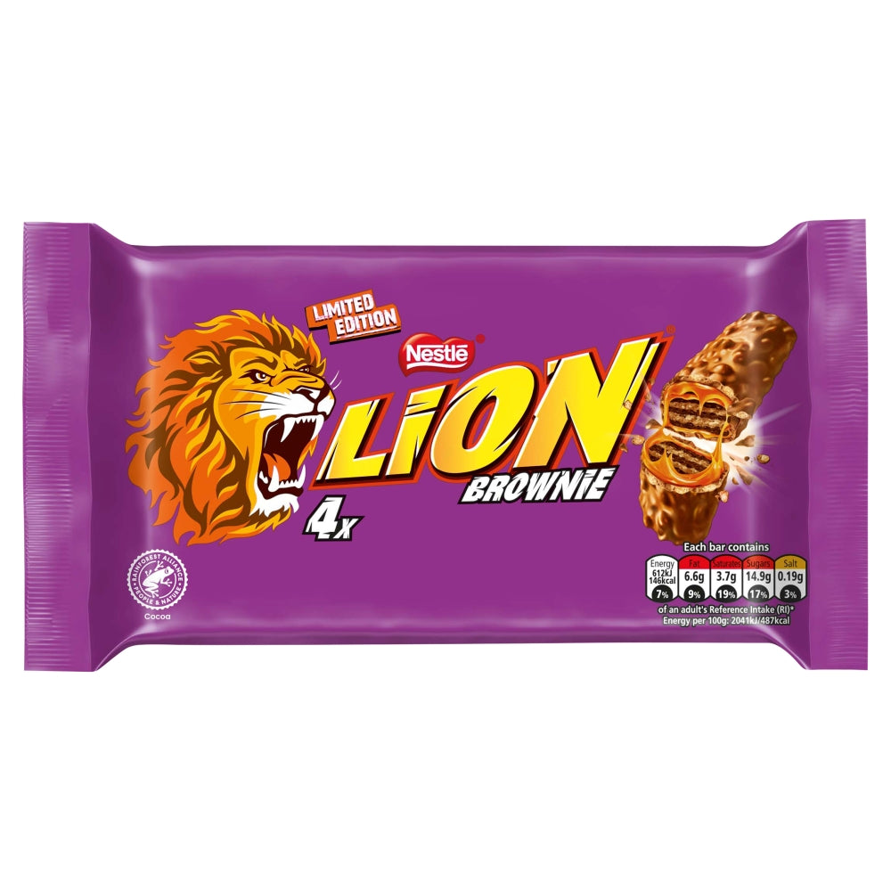 Nestlé Lion Brownie Milk Chocolate 4 Pack 120g