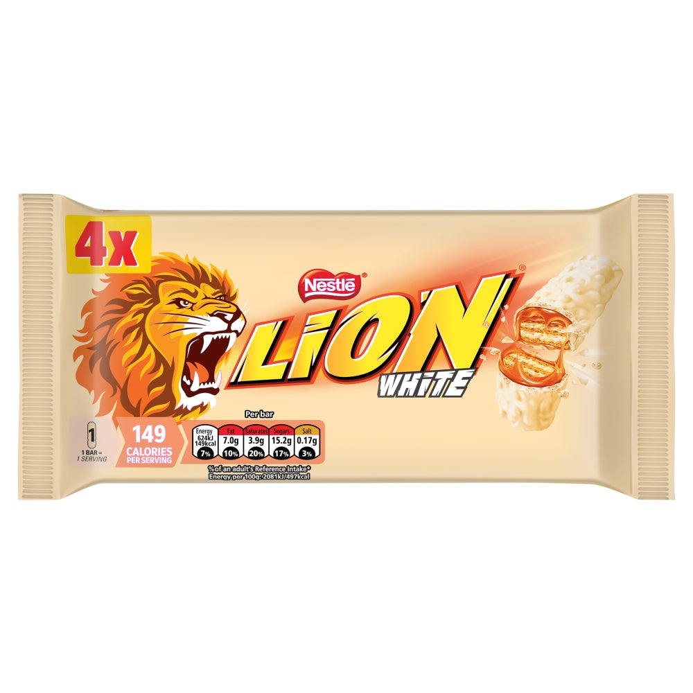 Nestlé Lion Bar White 4 Pack 120g