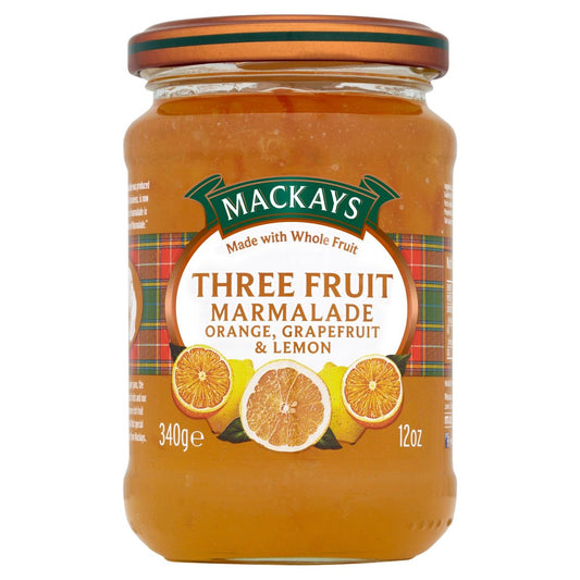Mackays Three Fruit Marmalade Marmalade 340g