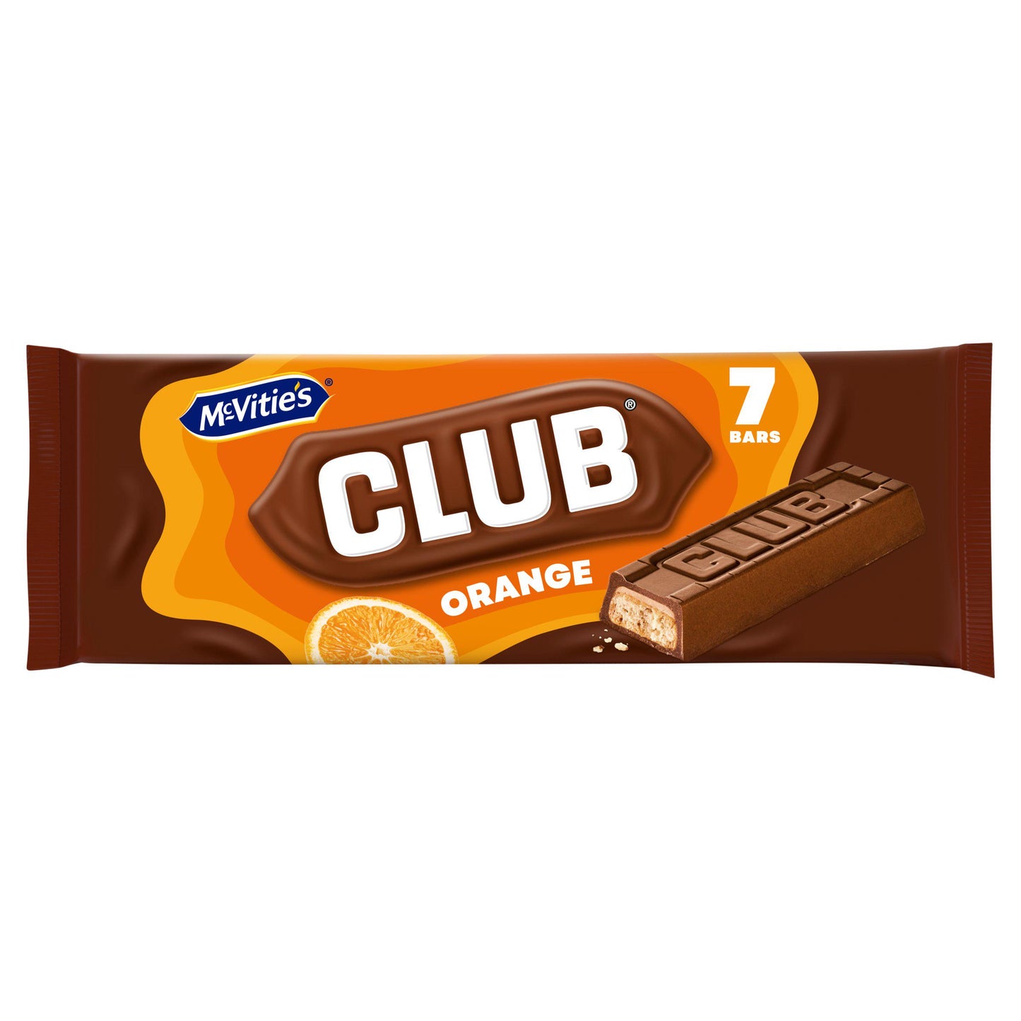 McVitie's Club Orange 7 Pack 154g