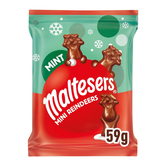 Maltesers Reindeer Chocolate Mint Christmas Mini Treats Bag 59g