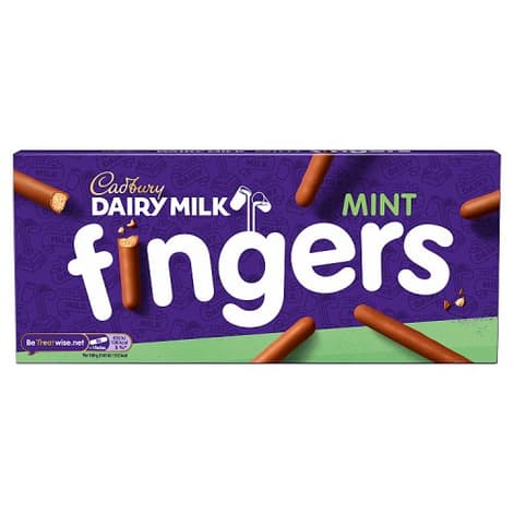 Cadbury Dairy Milk Fingers Mint 125g