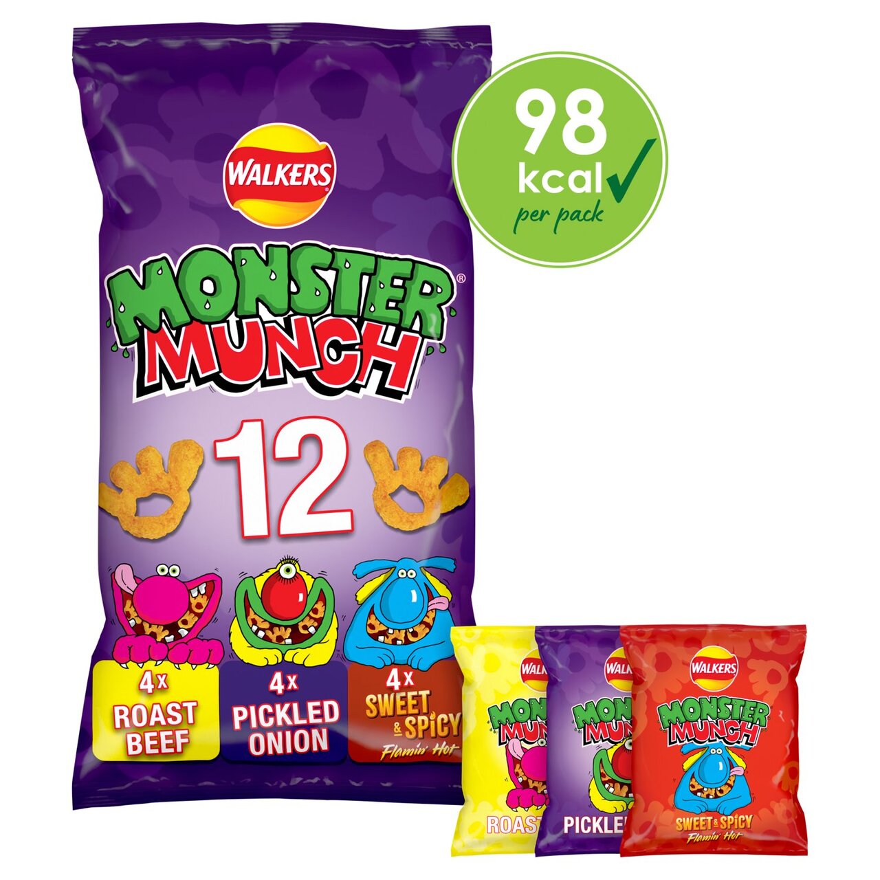 Walker's Monster Munch Variety 12 Pack 240g