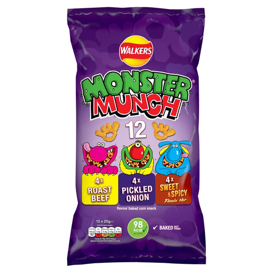 Walker's Monster Munch Variety 12 Pack 240g