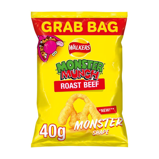 Walker's Monster Munch Roast Beef 40g