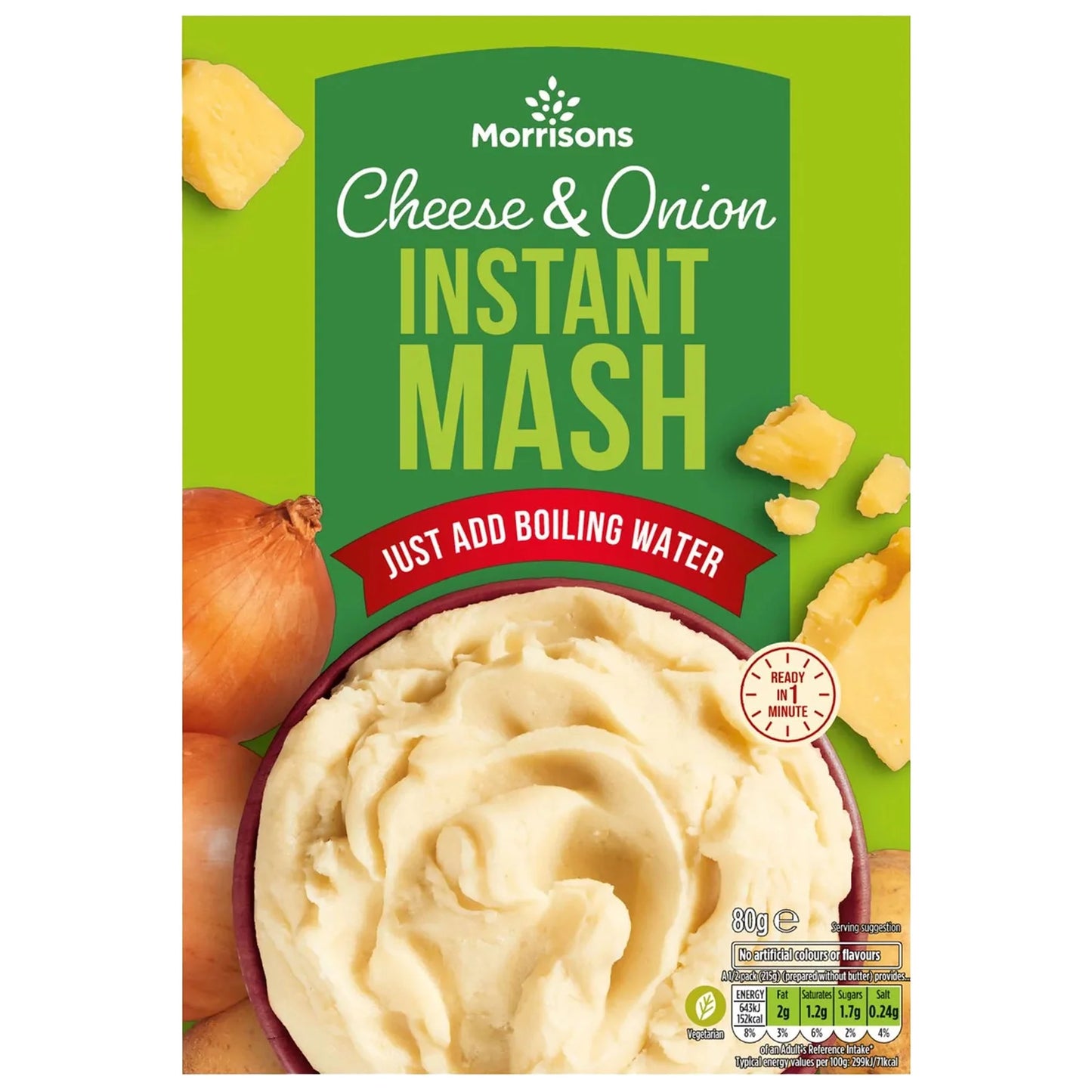 Morrisons Cheese & Onion Instant Mash 80g