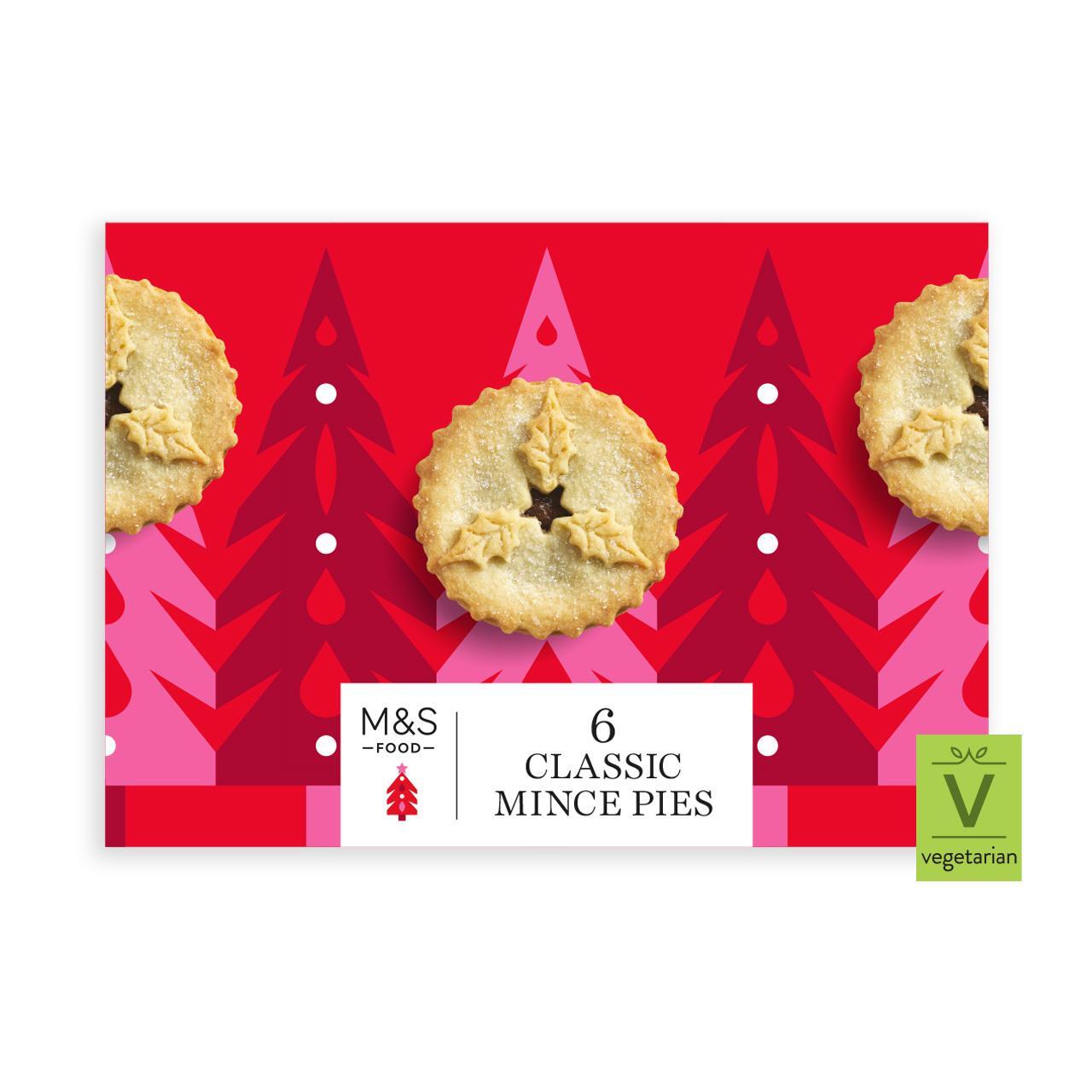 Mark's & Spencer 6 All Butter Mince Pies 334g