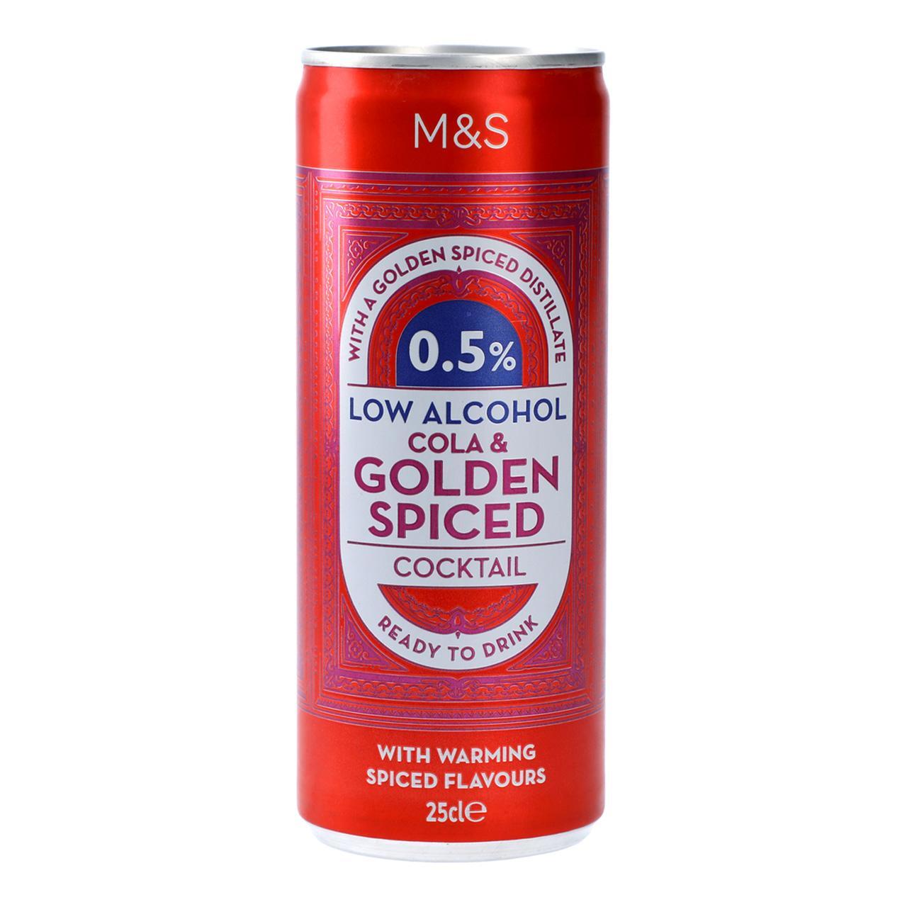 Mark's & Spencer Golden Spiced & Cola 250ml