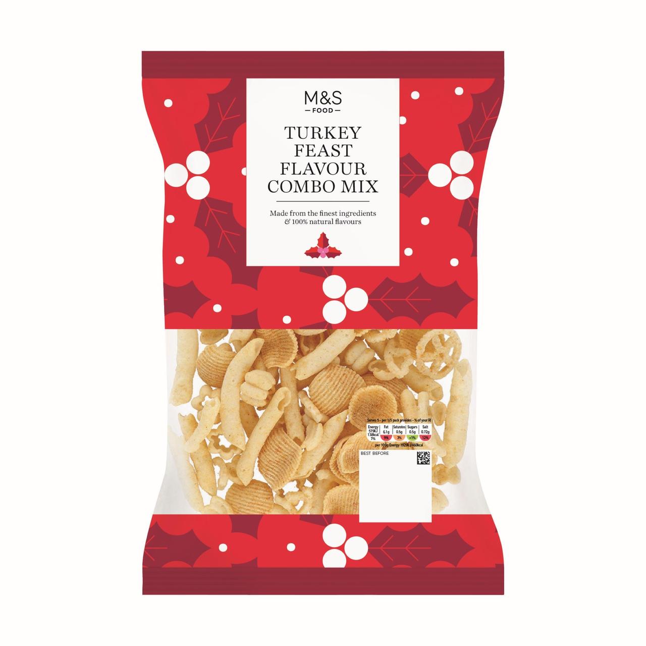 Mark's & Spencer Christmas Turkey Feast Snack Combo Mix 150g