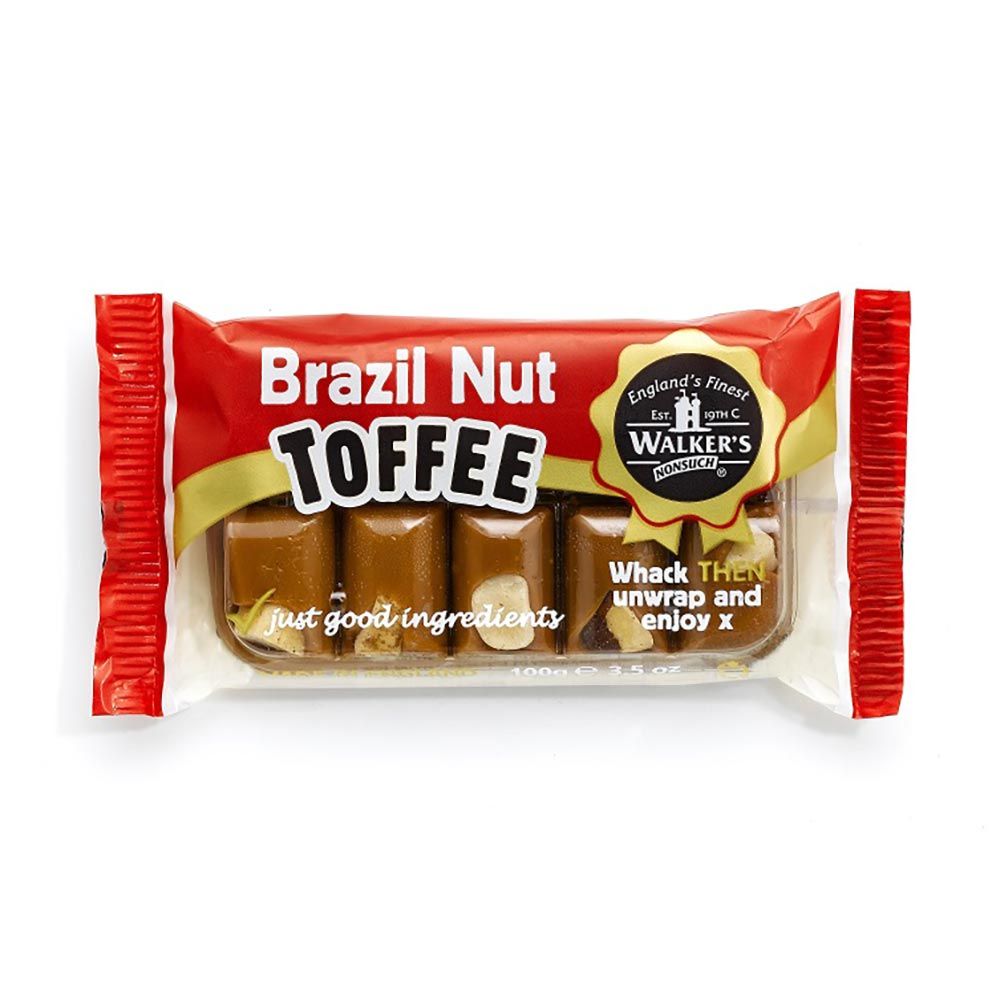 Walker's Nonsuch Nutty Brazil Toffee 100g