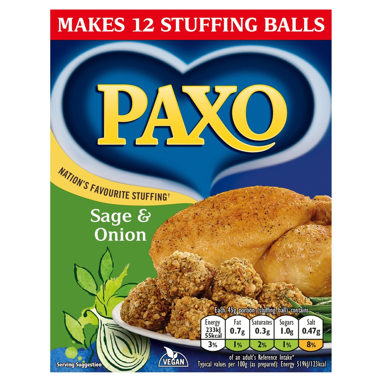 Paxo Sage & Onion 170g