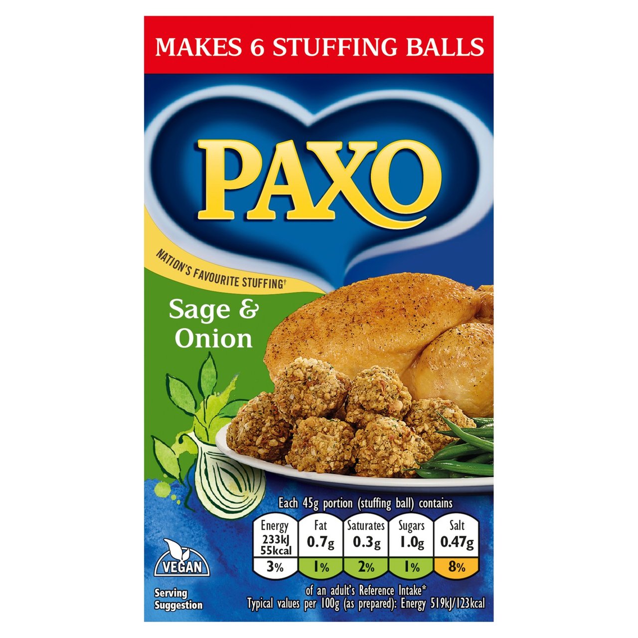 Paxo Sage & Onion 85g