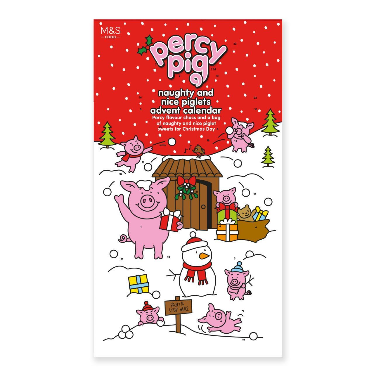 Mark's & Spencer Percy Pig Milk Chocolate Advent Calendar 250g