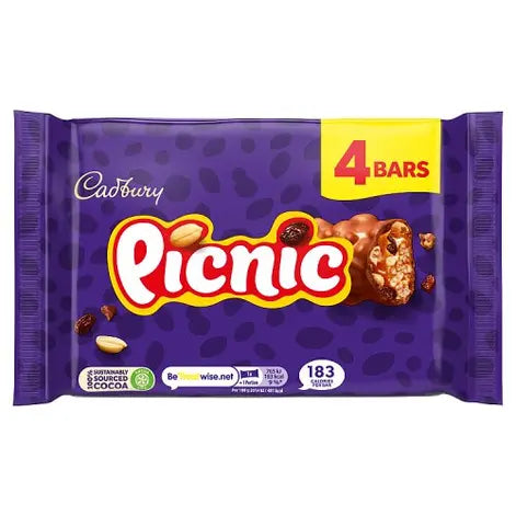 Cadbury Picnic 4 Pack 152g