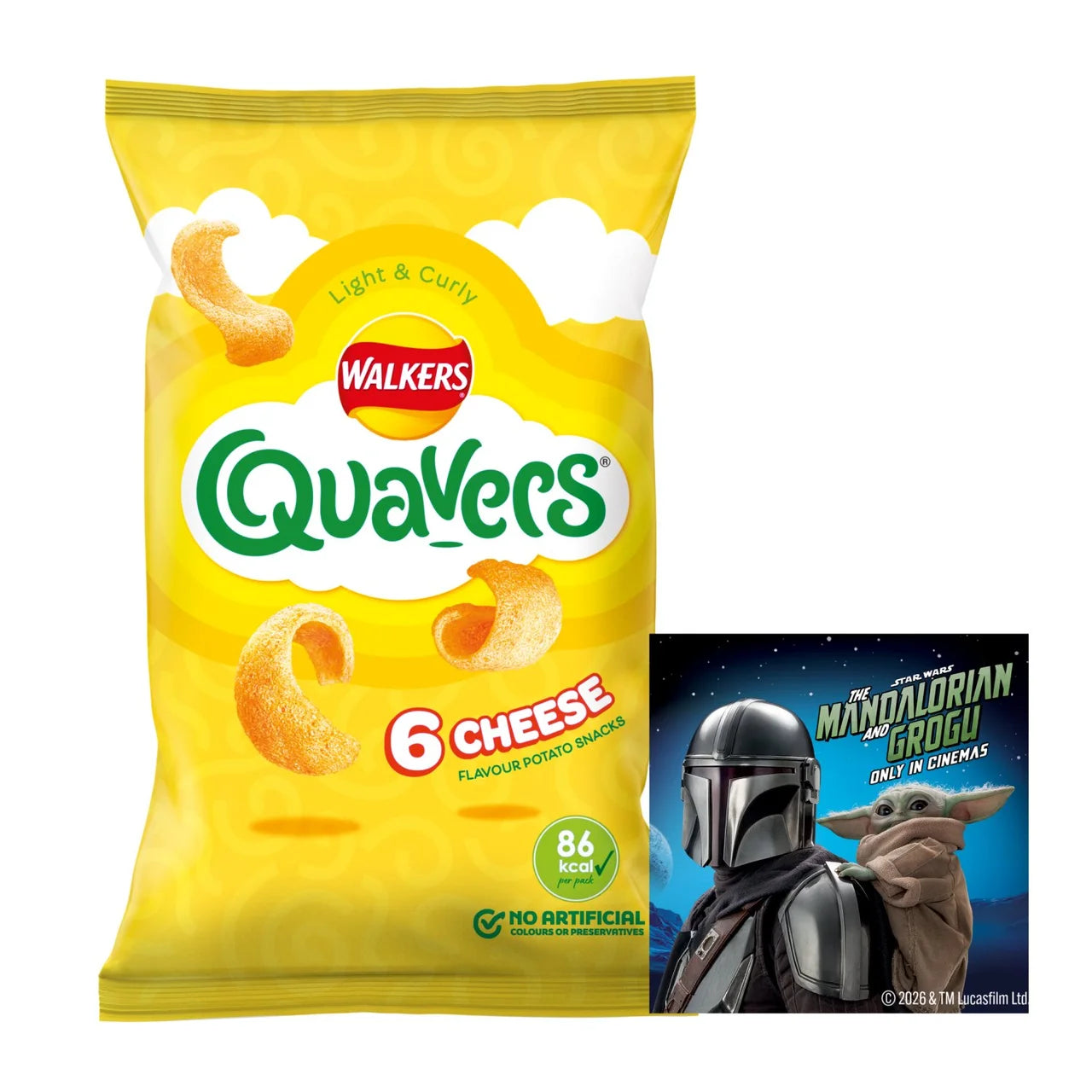 Walker's Quavers 6 Pack 96g