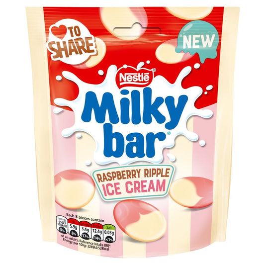 Nestlé Milkybar Buttons White Chocolate Raspberry Ripple 86g