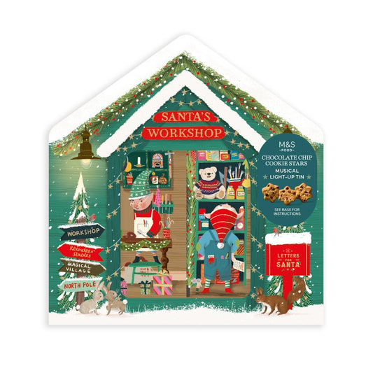 Mark's & Spencer Santa's Workshop Cookie Illusion Tin 400g