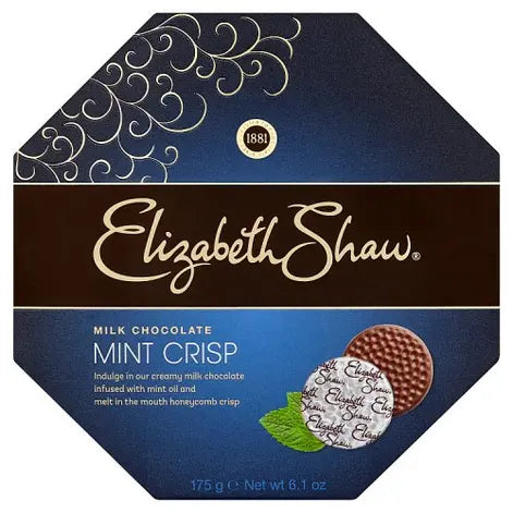 Elizabeth Shaw Milk Chocolate Mint Crisp 162g