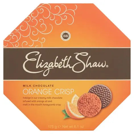 Elizabeth Shaw Milk Chocolate Orange Crisp 162g