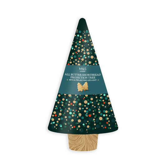 Mark's & Spencer All Butter Shortbread Projection Tree 230g