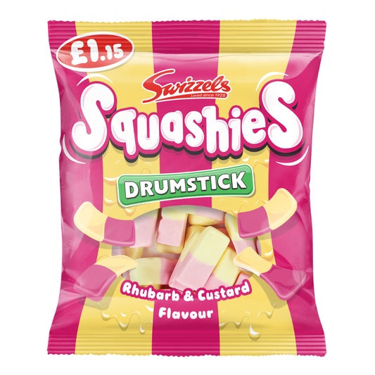 Swizzels Drumstick Squashies Rhubarb & Custard 120g