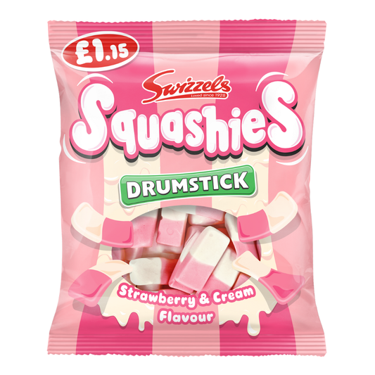 Swizzels Drumstick Squashies Strawberry & Cream 120