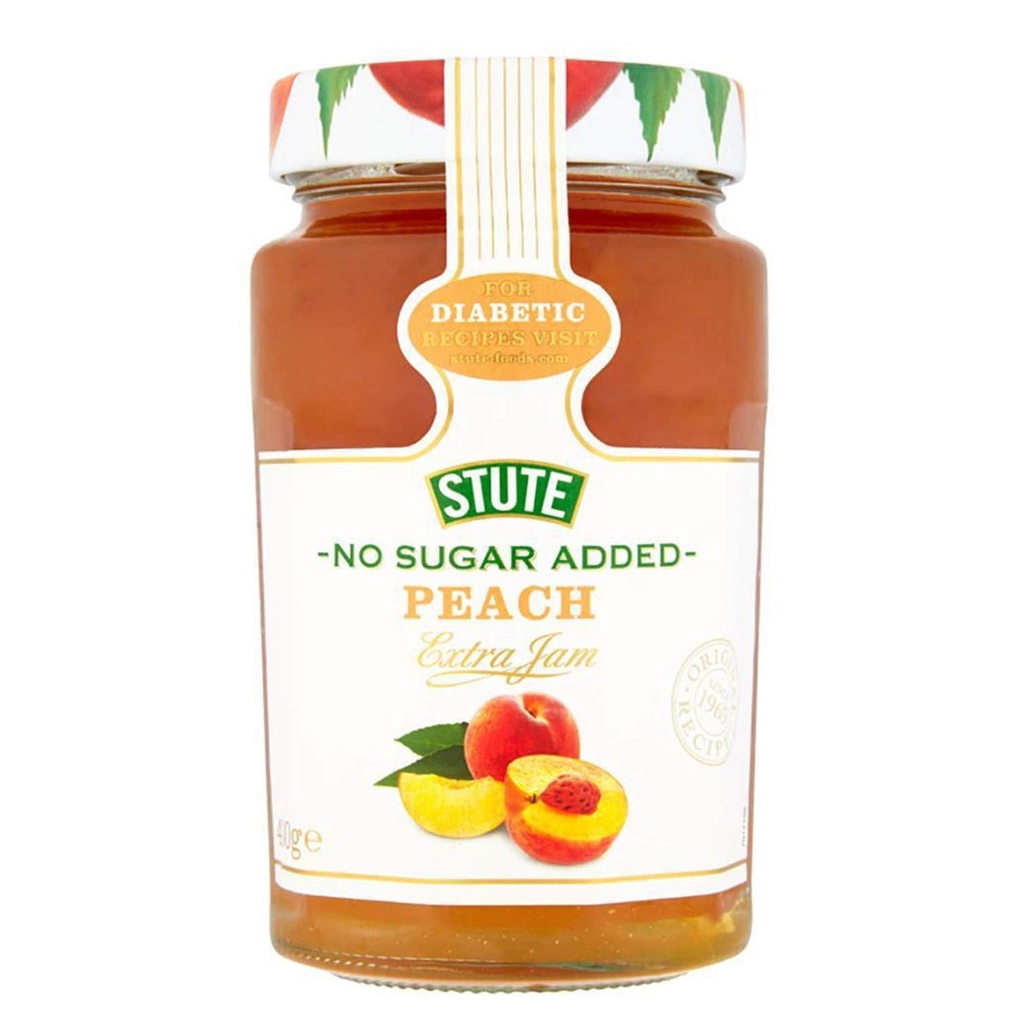 Stute Diabetic Peach Jam 454g