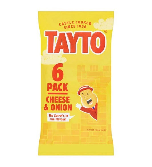Tayto Cheese & Onion 6 Pack 150g