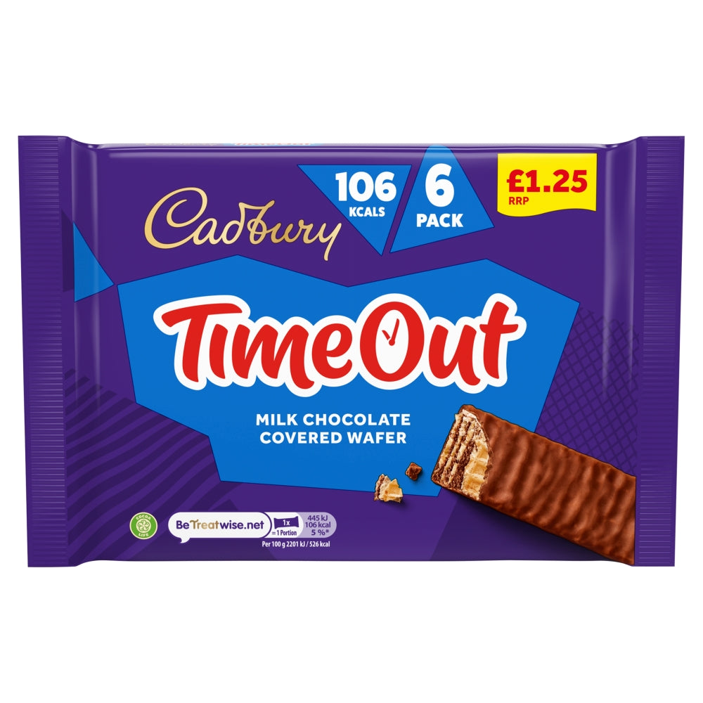 Cadbury Timeout 6 Pack 128g