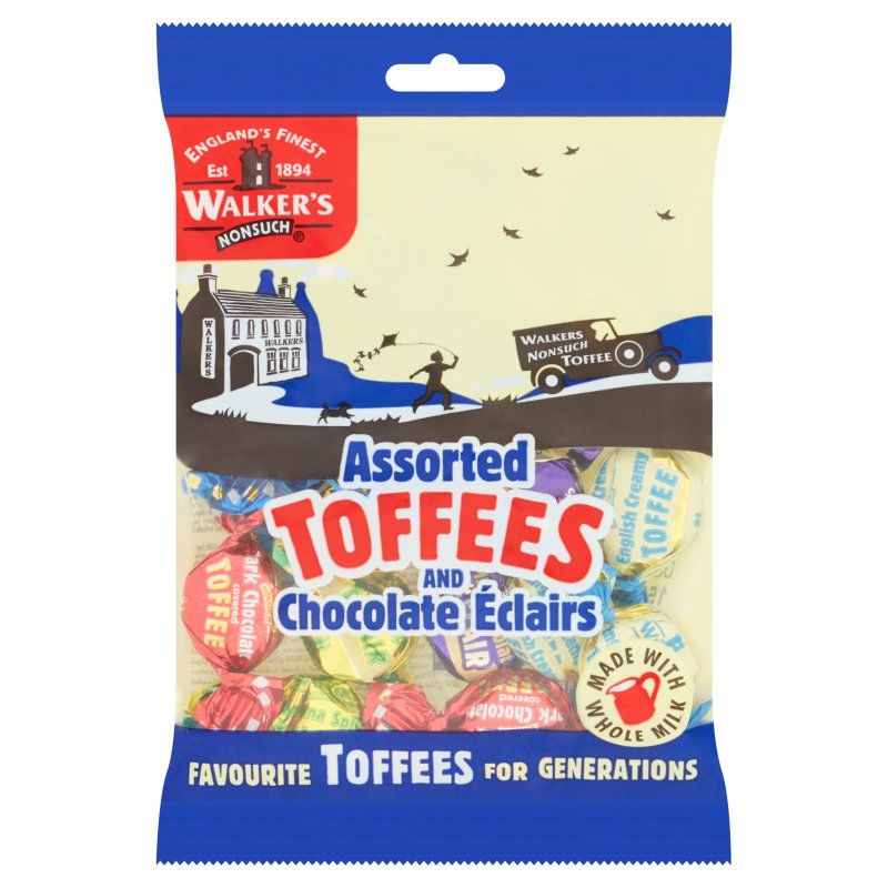 Walker's Nonsuch Assorted Toffees & Eclairs 150g