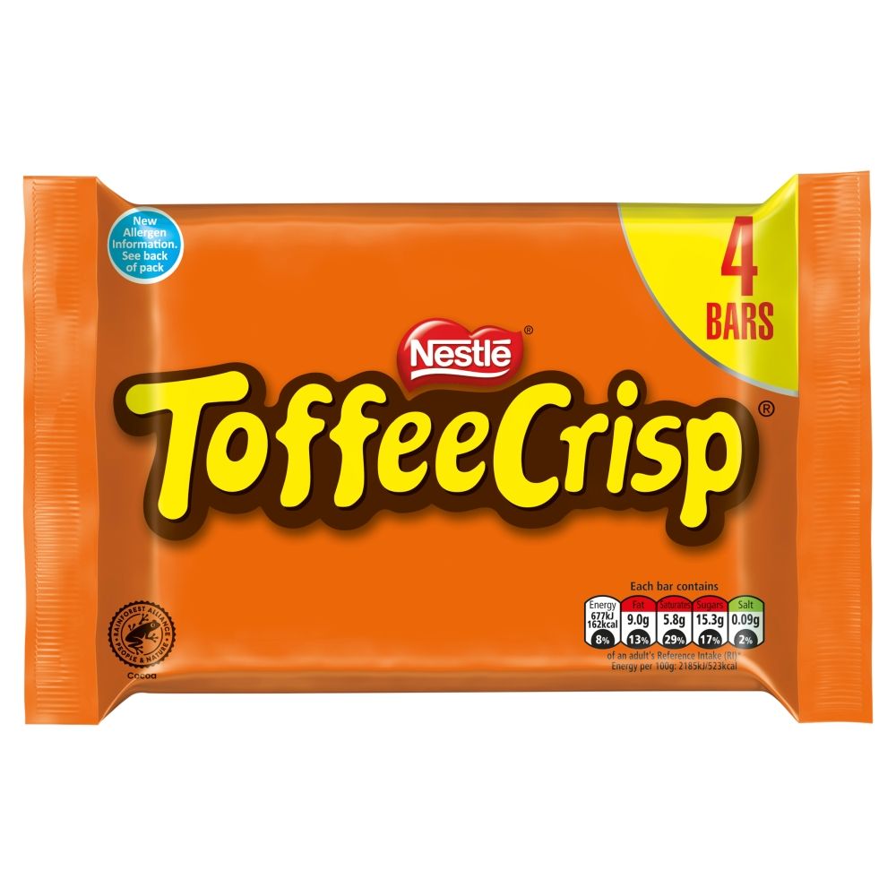 Nestlé Toffee Crisp 4 Pack 124g