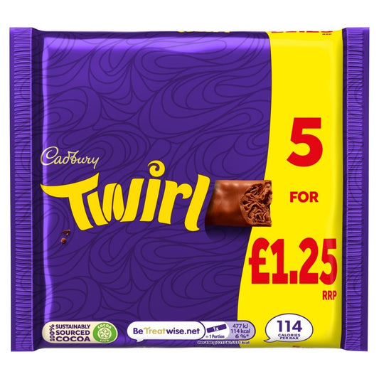 Cadbury Twirl 5 Pack 107g