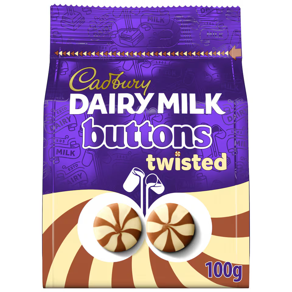 Cadbury Dairy Milk Twisted Buttons 100g