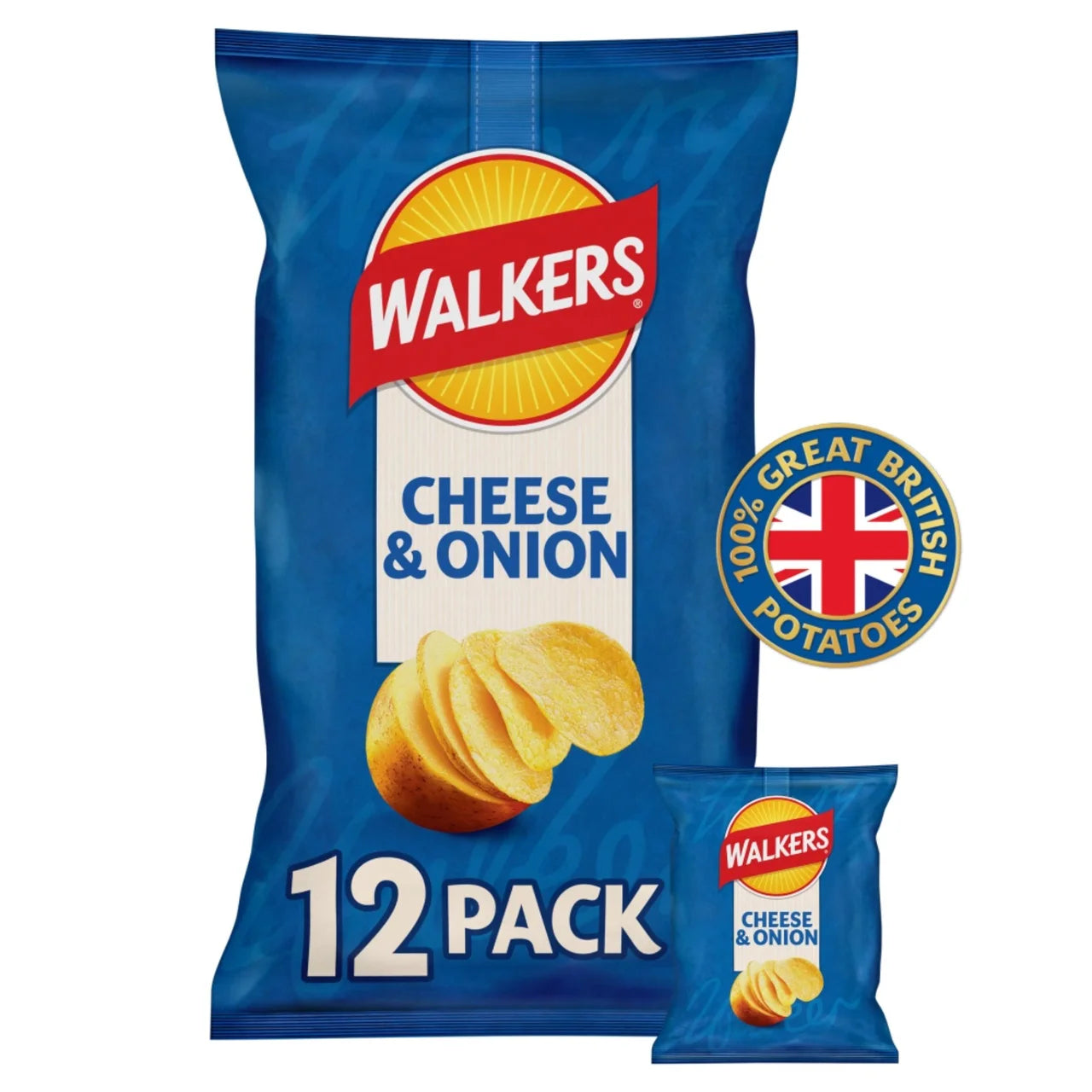 Walker's Cheese & Onion 12 Pack 300g