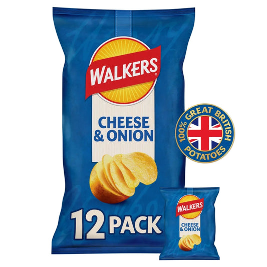 Walker's Cheese & Onion 12 Pack 300g