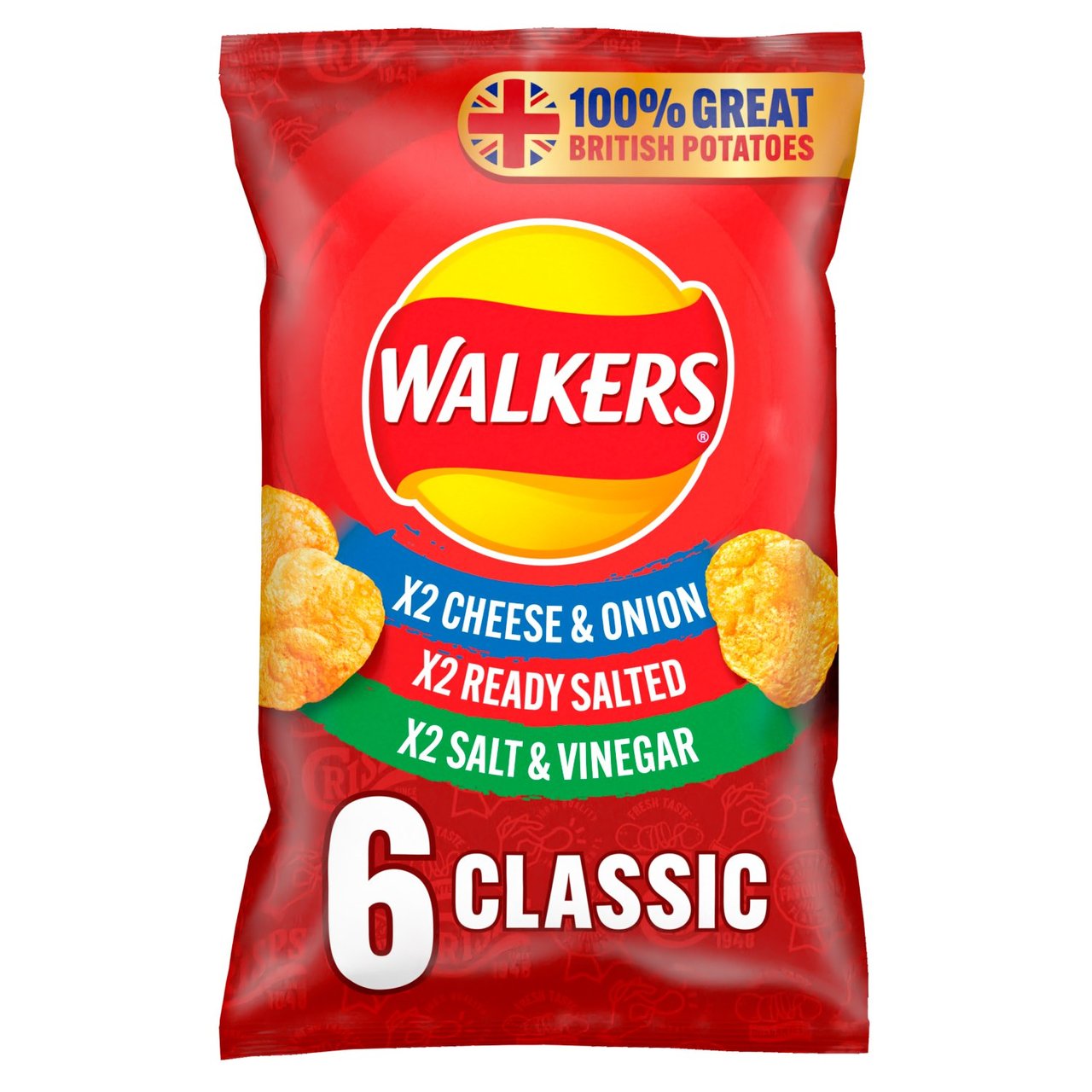 Walker's Classic Variety 6 Pack 150g