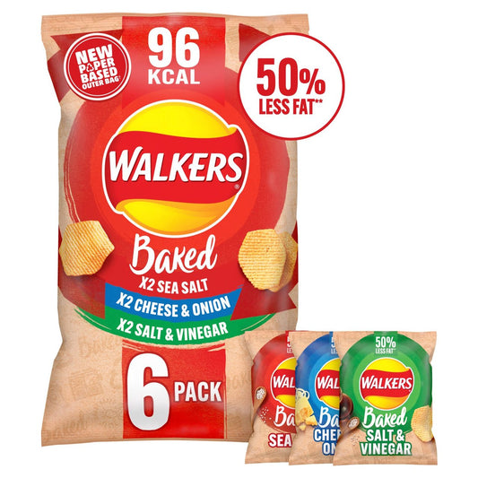 Walker's Baked Variety 6 Pack 150g