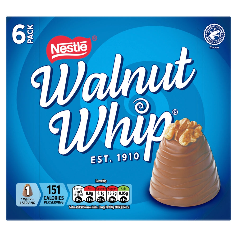 Nestlé Walnut Whip 6 Pack 180g