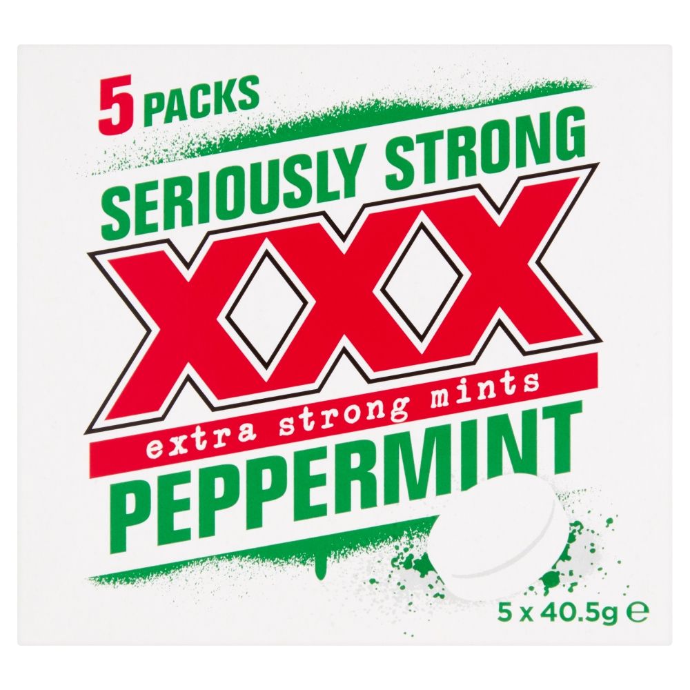 Fox's XXX Extra Strong Mints 5 Pack 200g