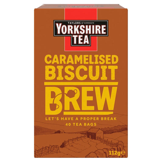 Yorkshire Tea Caramelised Biscuit Brew 40's 112g